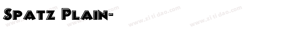 Spatz Plain字体转换